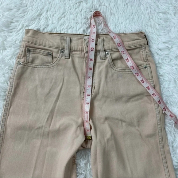 New J Crew Classic Straight Leg Jeans High Rise Overdyed Pink - Picture 9 of 11